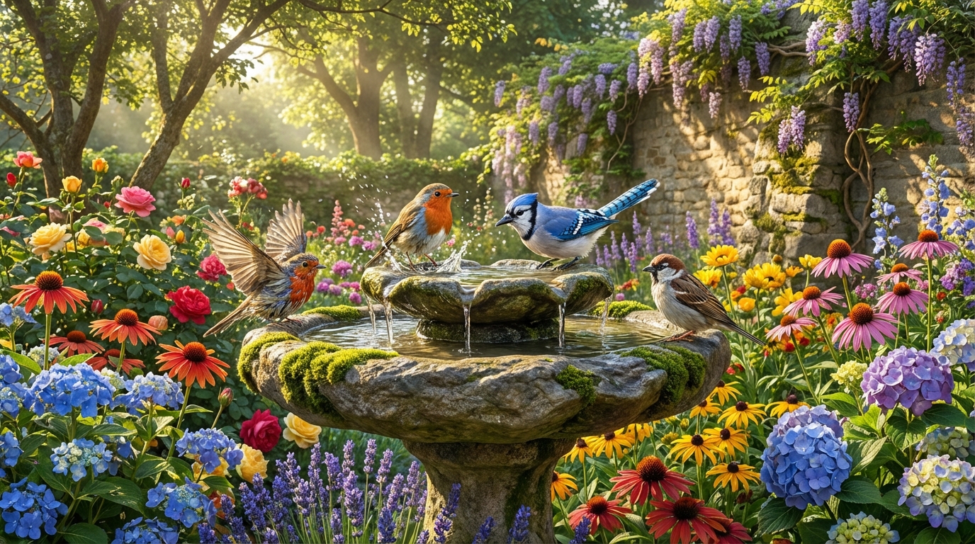 découvrez nos conseils pour choisir la fontaine aux oiseaux parfaite, alliant esthétique et fonctionnalité, et embellissez votre jardin tout en attirant une variété d'oiseaux.