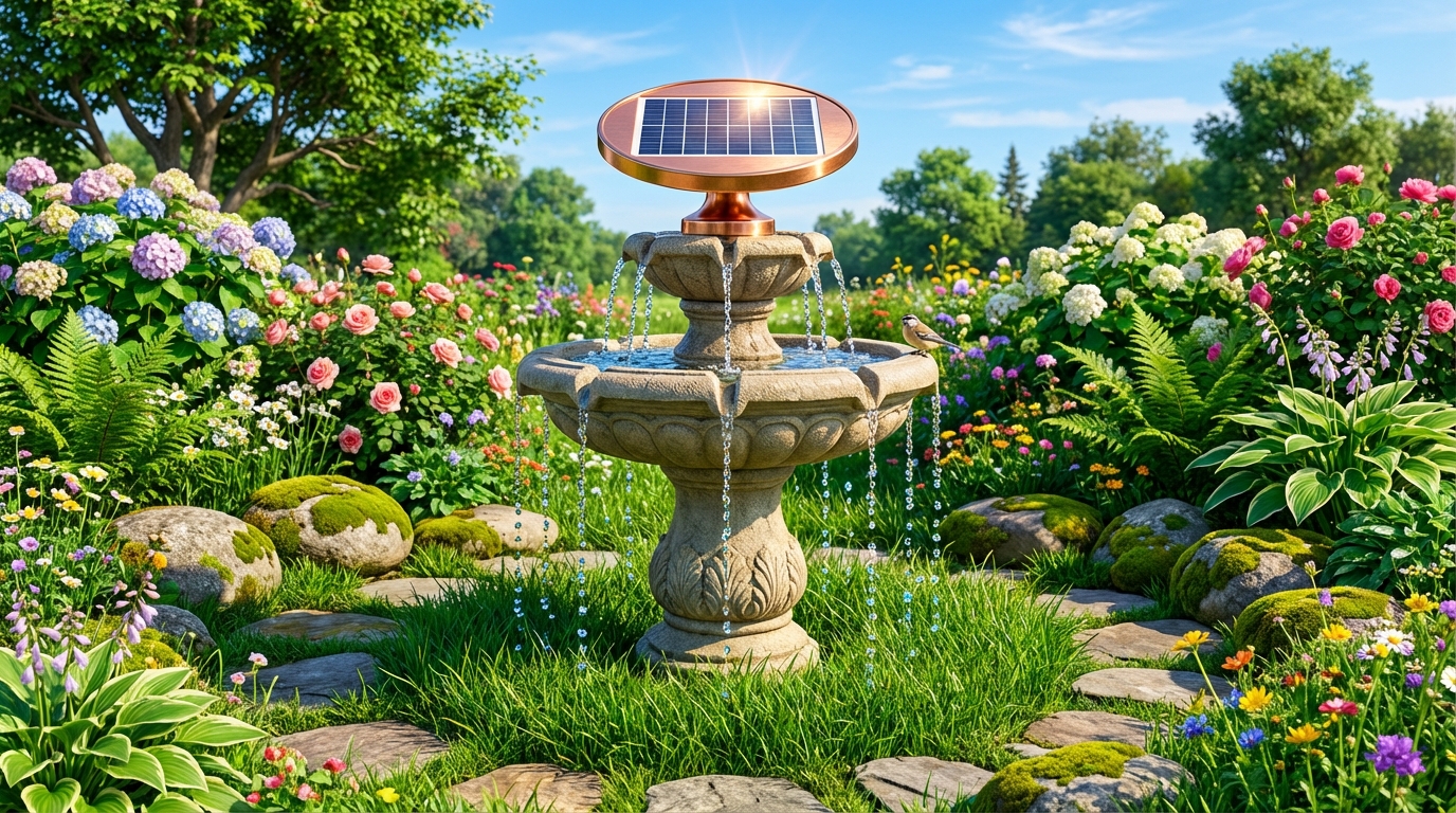 découvrez nos conseils pour choisir la fontaine solaire idéale qui embellira et animera votre jardin tout en respectant l'environnement.