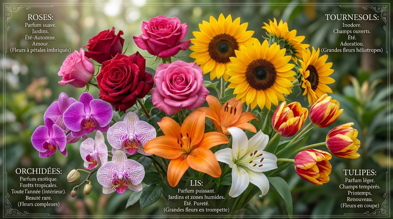 explorez les diverses espèces de fleurs et découvrez leurs caractéristiques uniques, pour mieux comprendre la beauté et la diversité du monde floral.