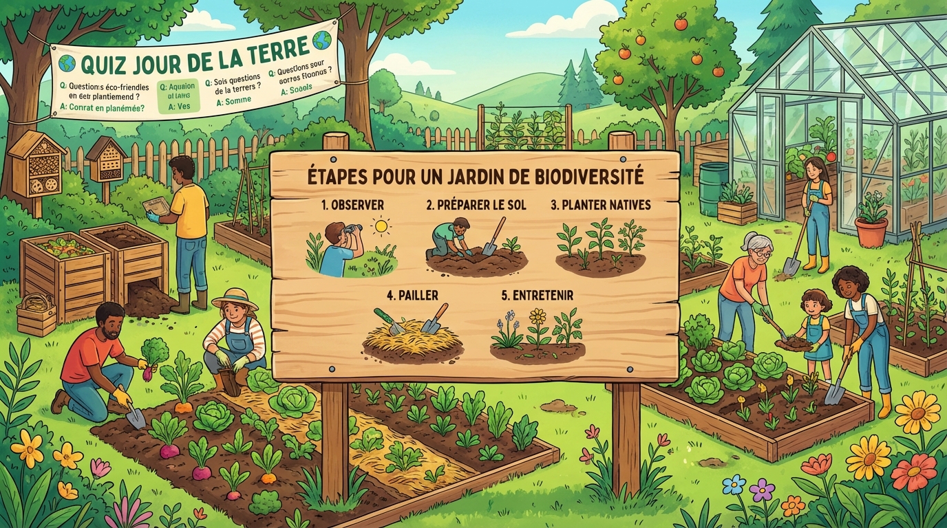 participez au quiz de la journée de la terre google et testez vos connaissances sur l'environnement. défis amusants et informatifs pour sensibiliser à la protection de notre planète.
