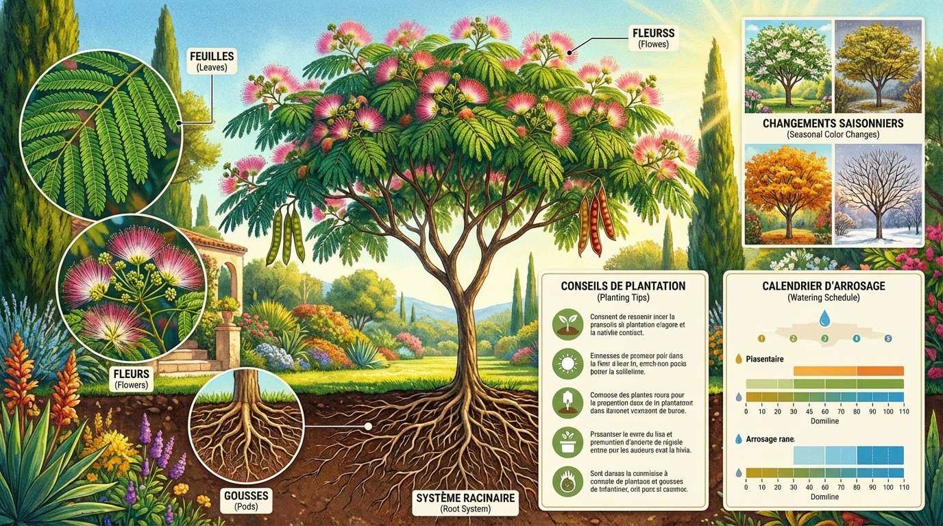 découvrez tout sur l'albizia : ses caractéristiques uniques, conseils d'entretien faciles et ses diverses utilisations pour embellir votre jardin.
