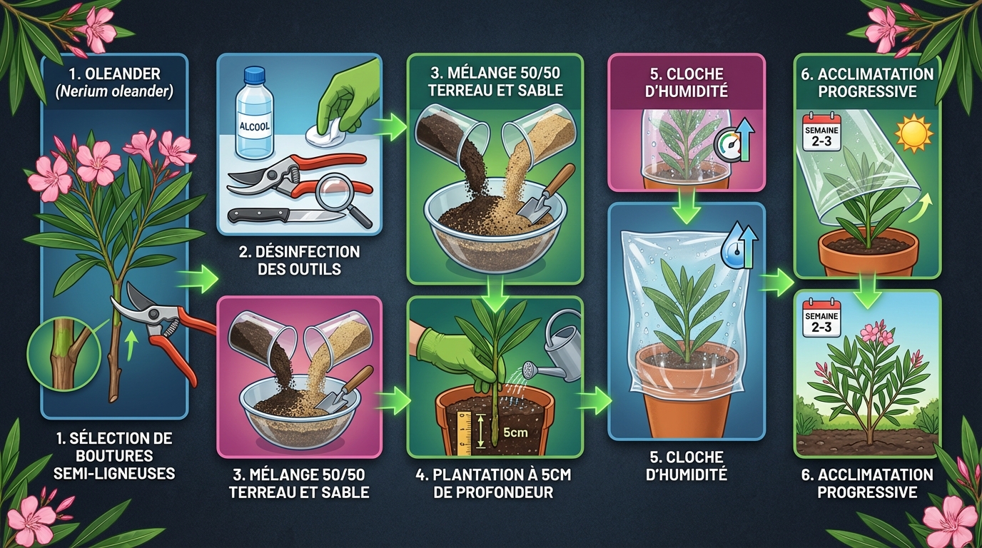 apprenez à bouturer un laurier rose facilement grâce à notre guide pratique étape par étape pour réussir vos plantations et embellir votre jardin.