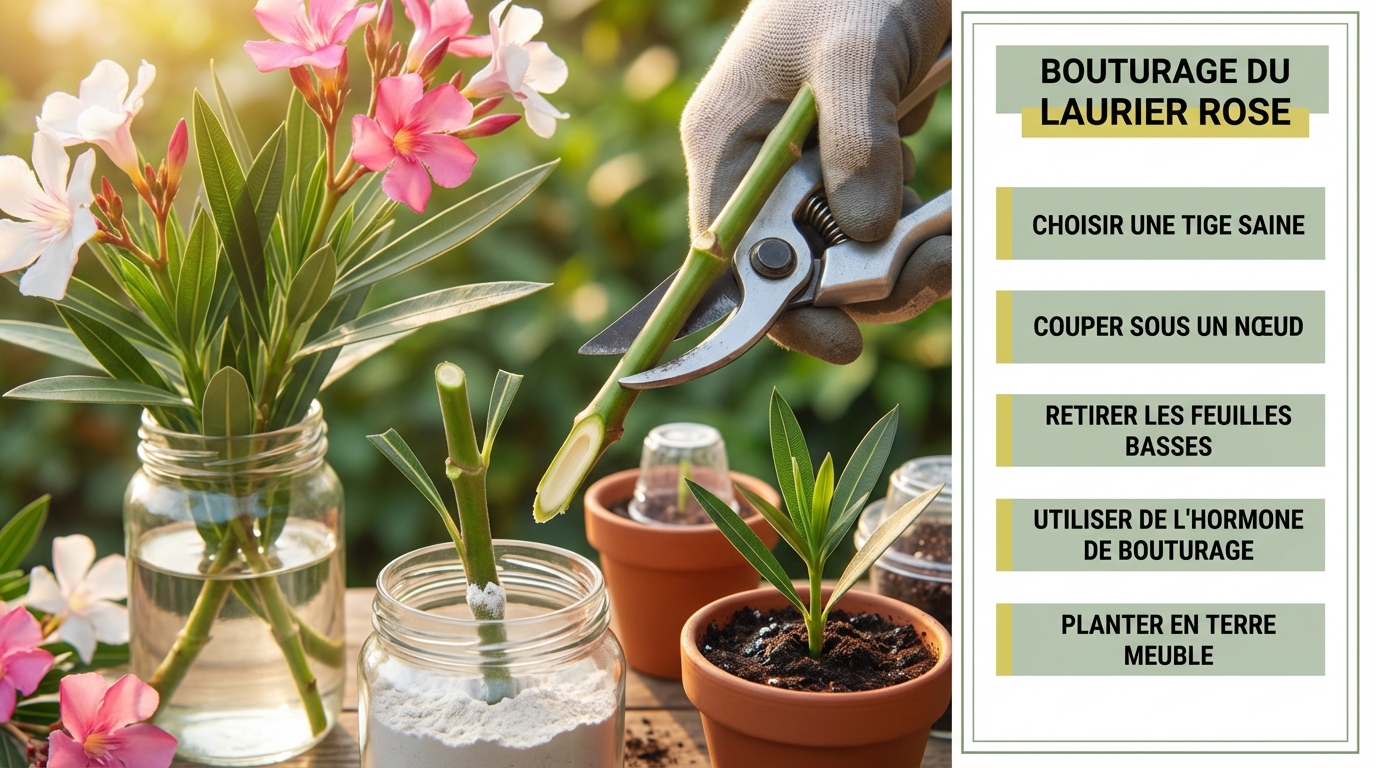 découvrez notre guide pratique pour bouturer un laurier rose avec succès. apprenez les techniques simples et efficaces pour multiplier vos lauriers roses et embellir votre jardin.