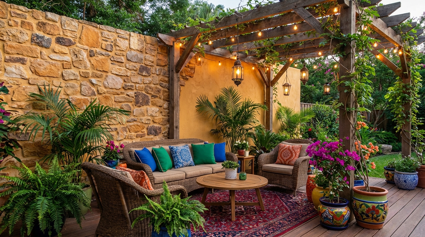 découvrez comment aménager une véranda avec un mur plein pour créer un espace chaleureux et profiter d'une intimité optimale chez vous.