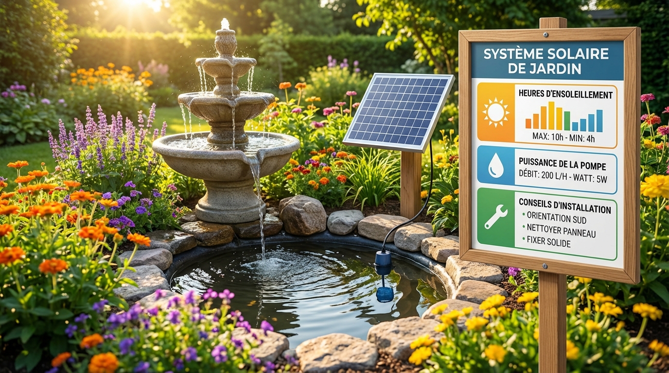 découvrez comment choisir la fontaine solaire parfaite pour votre jardin afin d'allier esthétique, écologie et autonomie énergétique.