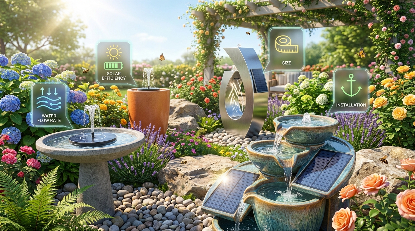 découvrez comment choisir la fontaine solaire parfaite pour embellir votre jardin tout en profitant d'une solution écologique et économique.
