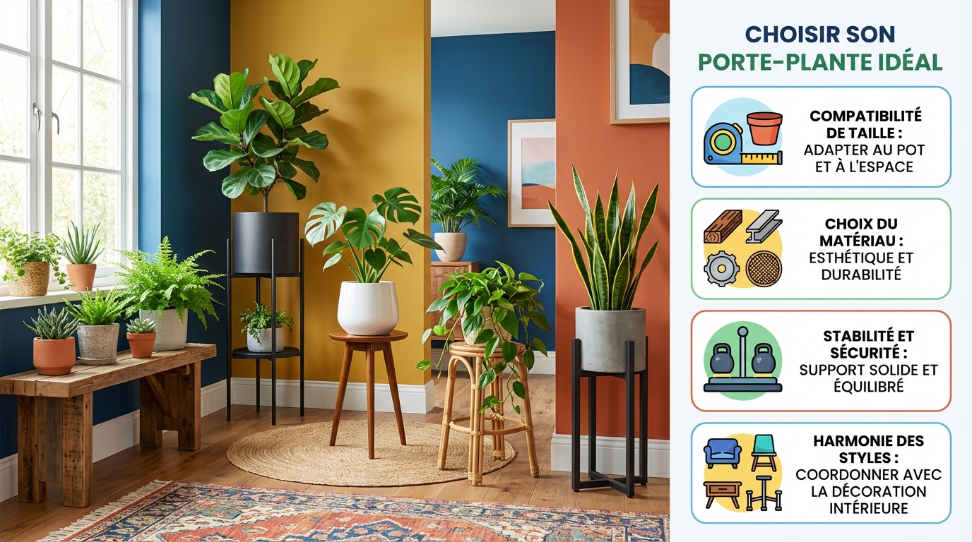 découvrez nos conseils pratiques pour choisir le porte plante idéal qui sublimera votre intérieur tout en offrant le meilleur support à vos plantes.
