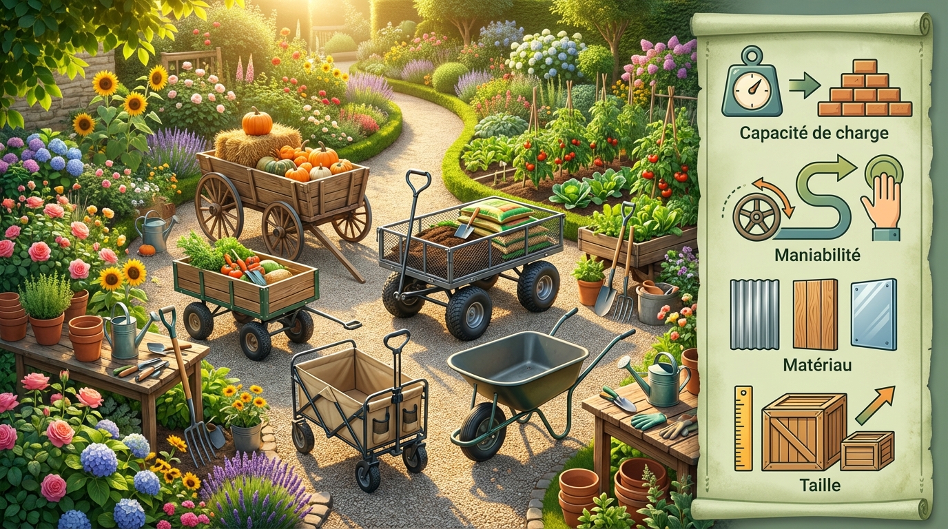 découvrez comment choisir un chariot de jardin adapté à vos besoins pour faciliter vos travaux en extérieur. conseils pratiques et critères essentiels pour un achat réussi.