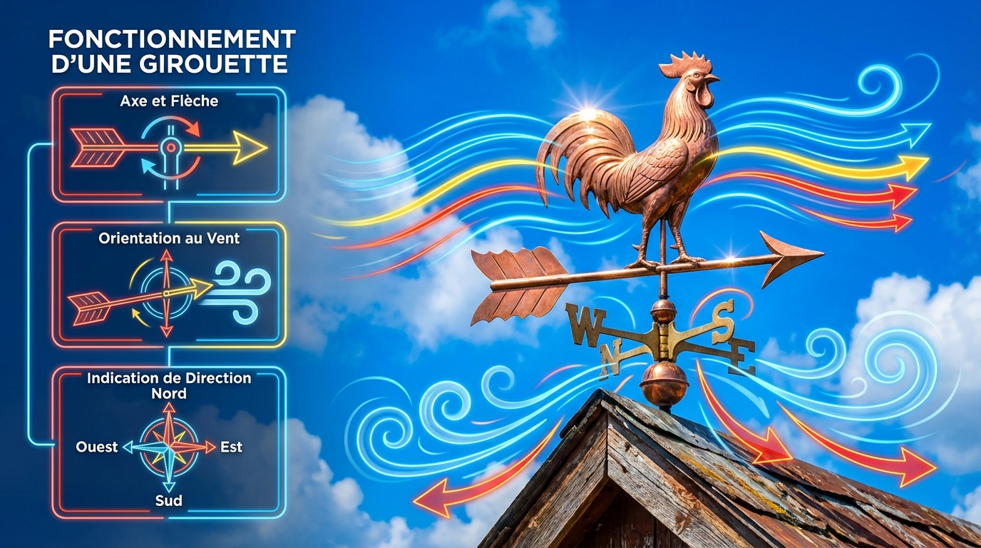 découvrez l’utilité d’une girouette et comprenez comment cet instrument indique la direction du vent grâce à son fonctionnement simple et efficace.