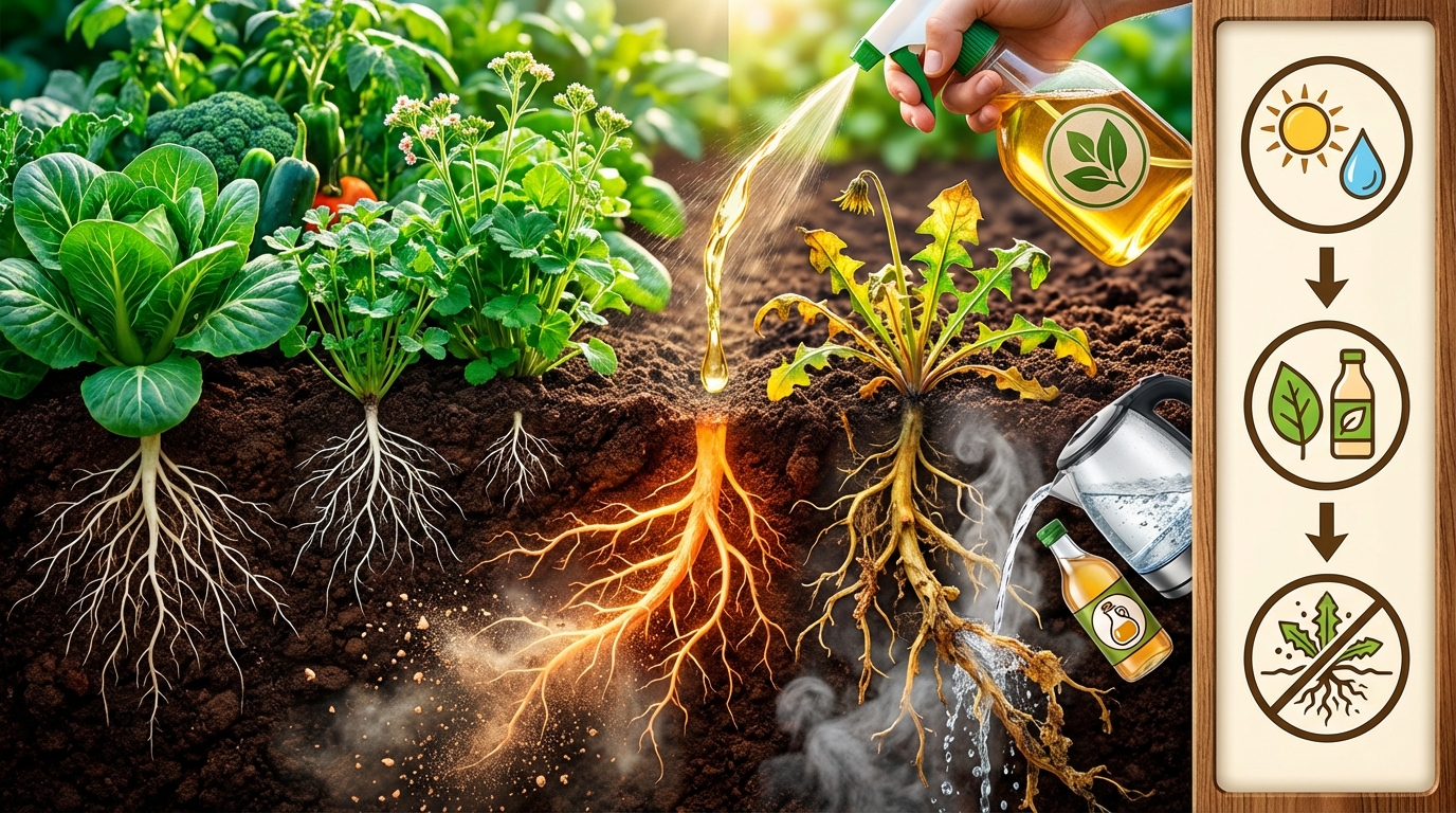 découvrez notre désherbant naturel efficace, conçu pour éliminer durablement les racines et préserver votre jardin sans produits chimiques.