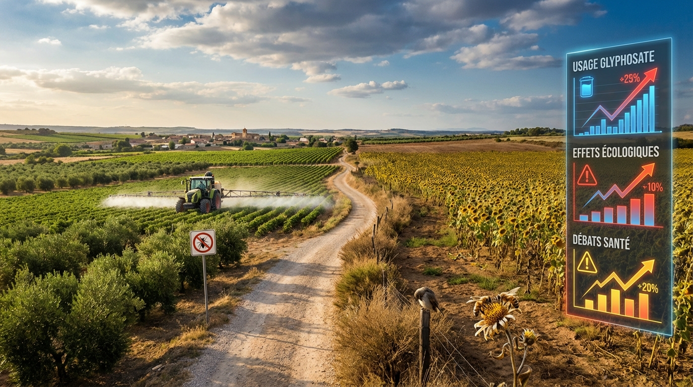 analyse des impacts du glyphosate en espagne, explorant les enjeux environnementaux, sanitaires et les controverses autour de son utilisation.