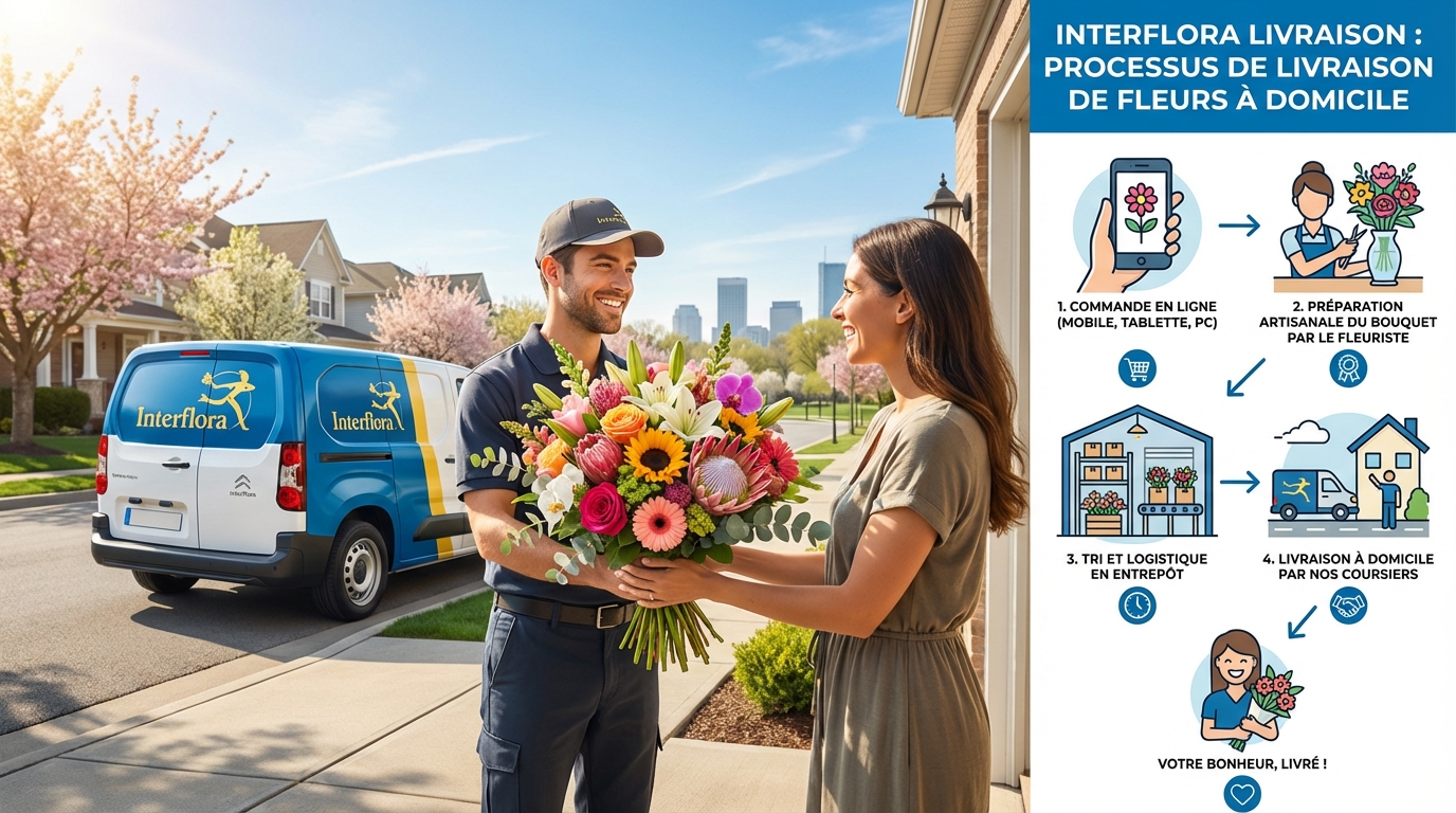 découvrez comment fonctionne la livraison de fleurs à domicile avec interflora, un service rapide et fiable pour offrir des bouquets magnifiques en toute simplicité.
