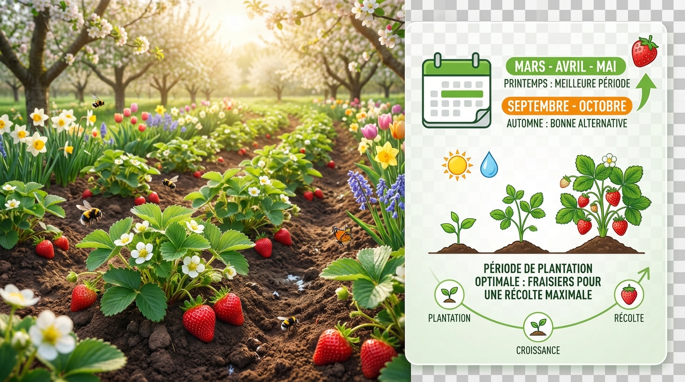 découvrez le meilleur moment pour planter un fraisier afin de garantir une récolte abondante et savoureuse. nos conseils vous aident à réussir la culture de vos fraisiers pour profiter pleinement de leurs fruits.