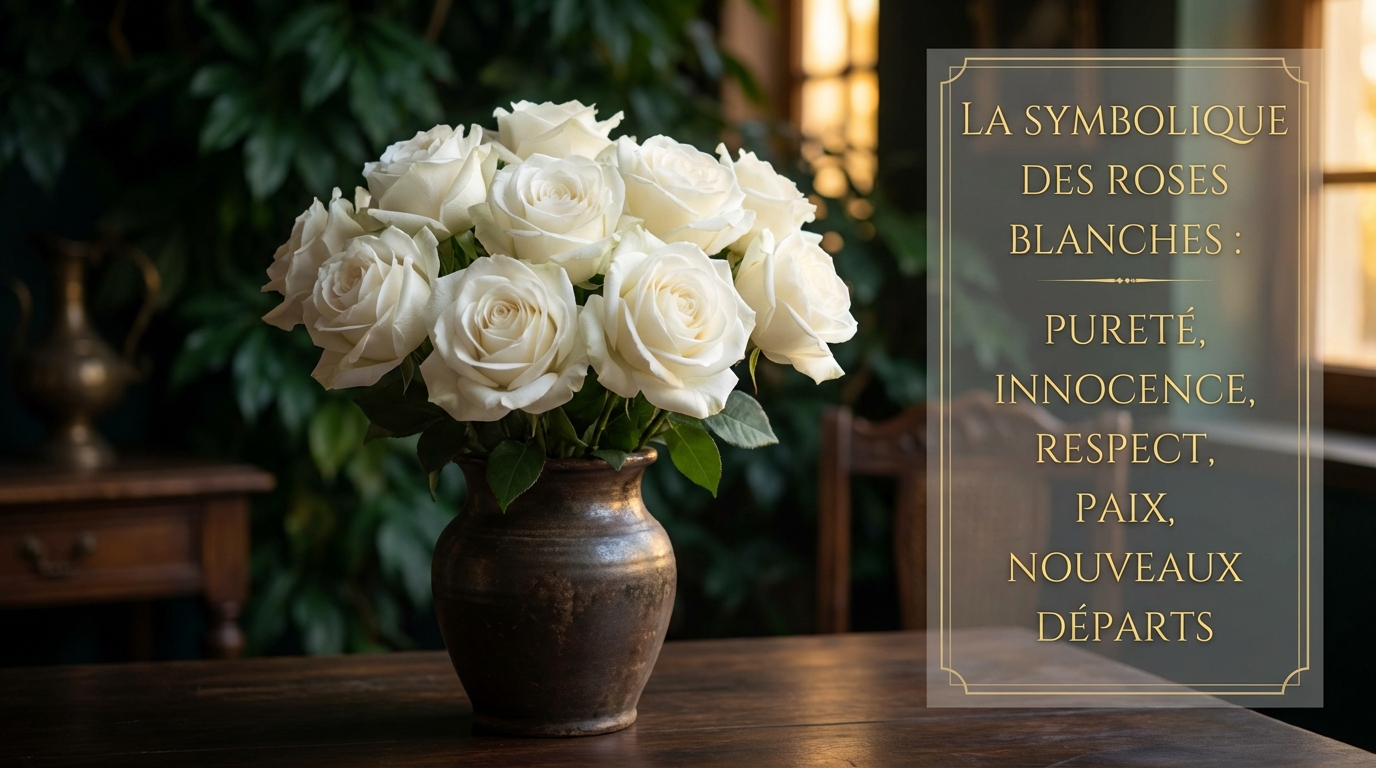 découvrez la signification des roses blanches en amour et leur symbolisme profond, représentant la pureté, l'innocence et la paix dans les relations sentimentales.