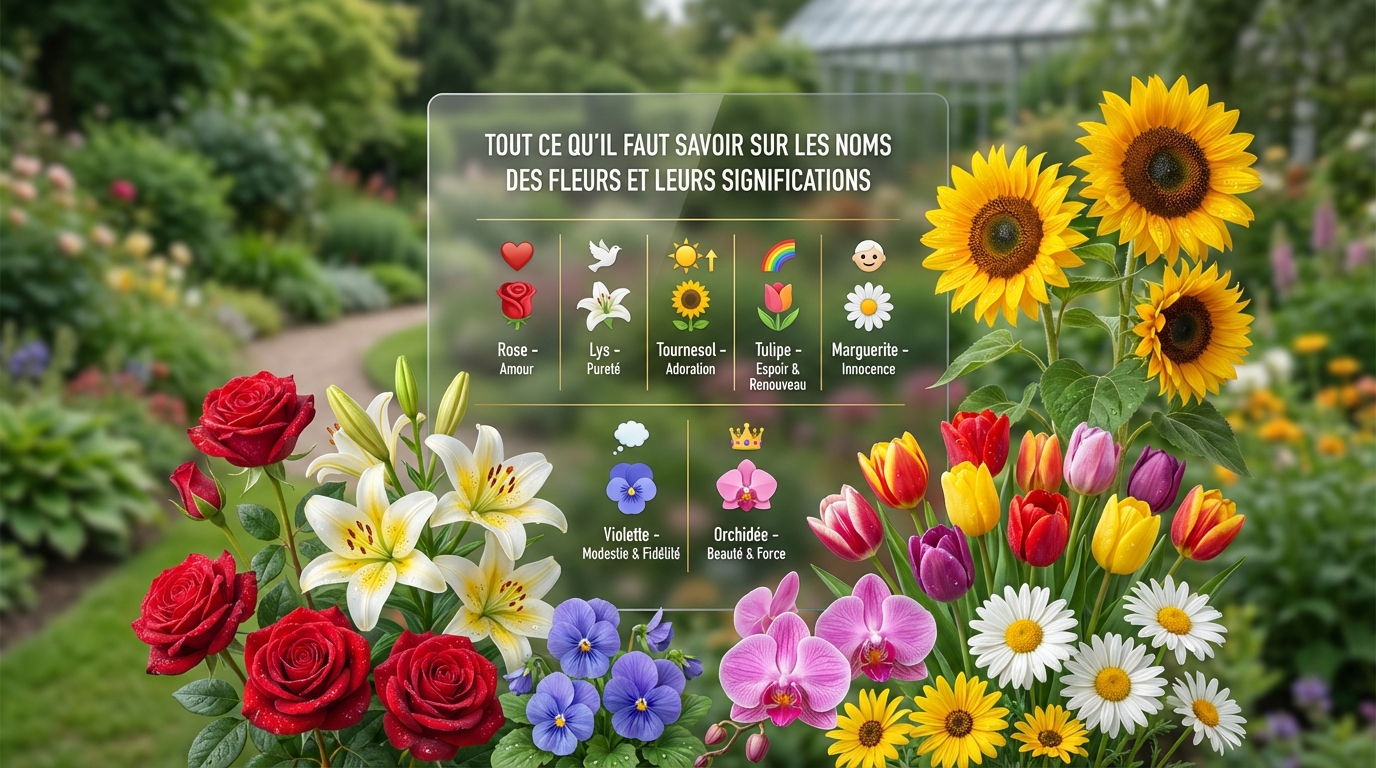 découvrez tout ce qu'il faut savoir sur le nom des fleurs et leurs significations, pour mieux comprendre leurs symboliques et choisir la fleur idéale.
