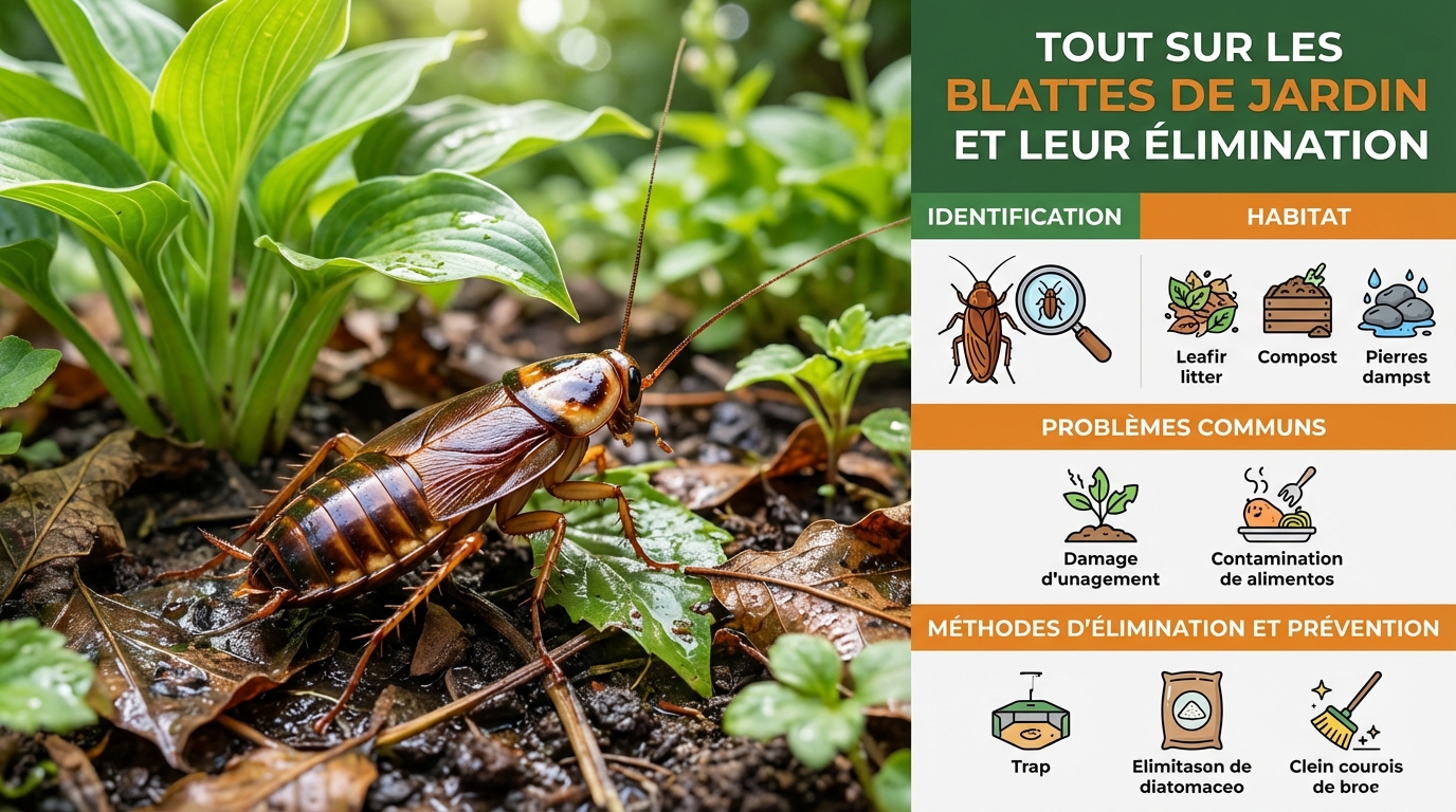 découvrez tout ce qu'il faut savoir sur la blatte de jardin et apprenez des méthodes efficaces pour s'en débarrasser rapidement et durablement.