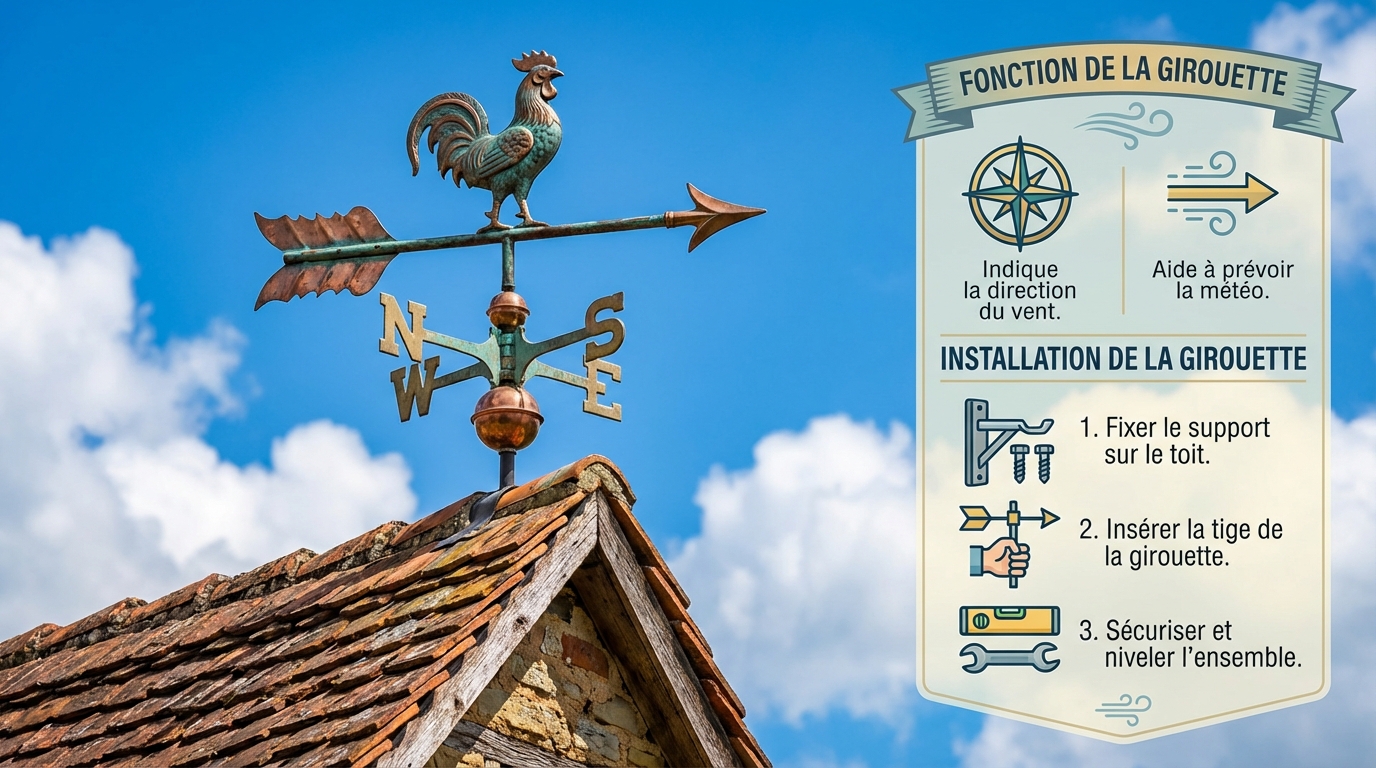 découvrez tout ce qu'il faut savoir sur la girouette : son fonctionnement, son utilité et comment l’installer facilement chez vous.