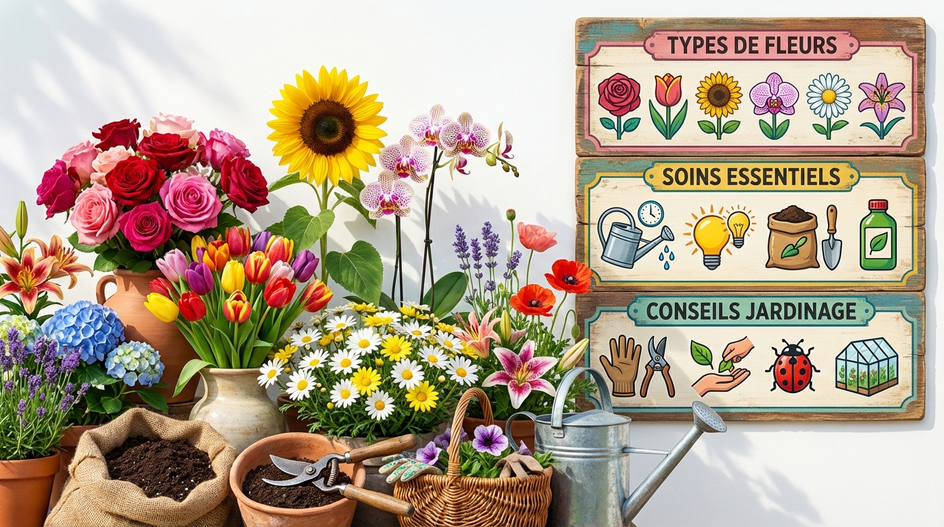 découvrez tout sur les fleurs : les différents types, conseils d'entretien et astuces pour les faire durer plus longtemps.
