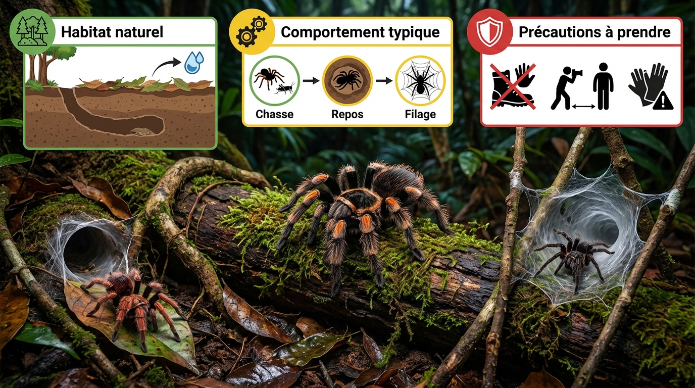 découvrez tout sur les mygales : leur habitat naturel, leur comportement, et les précautions à prendre pour les observer en toute sécurité.