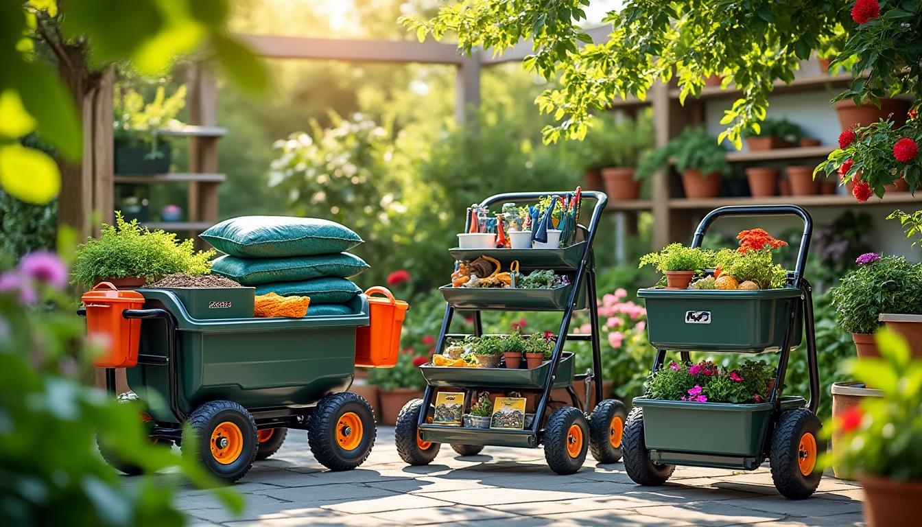 découvrez nos conseils pour choisir le chariot de jardin idéal, adapté à vos besoins et à vos travaux de jardinage, pour faciliter vos déplacements et transports.