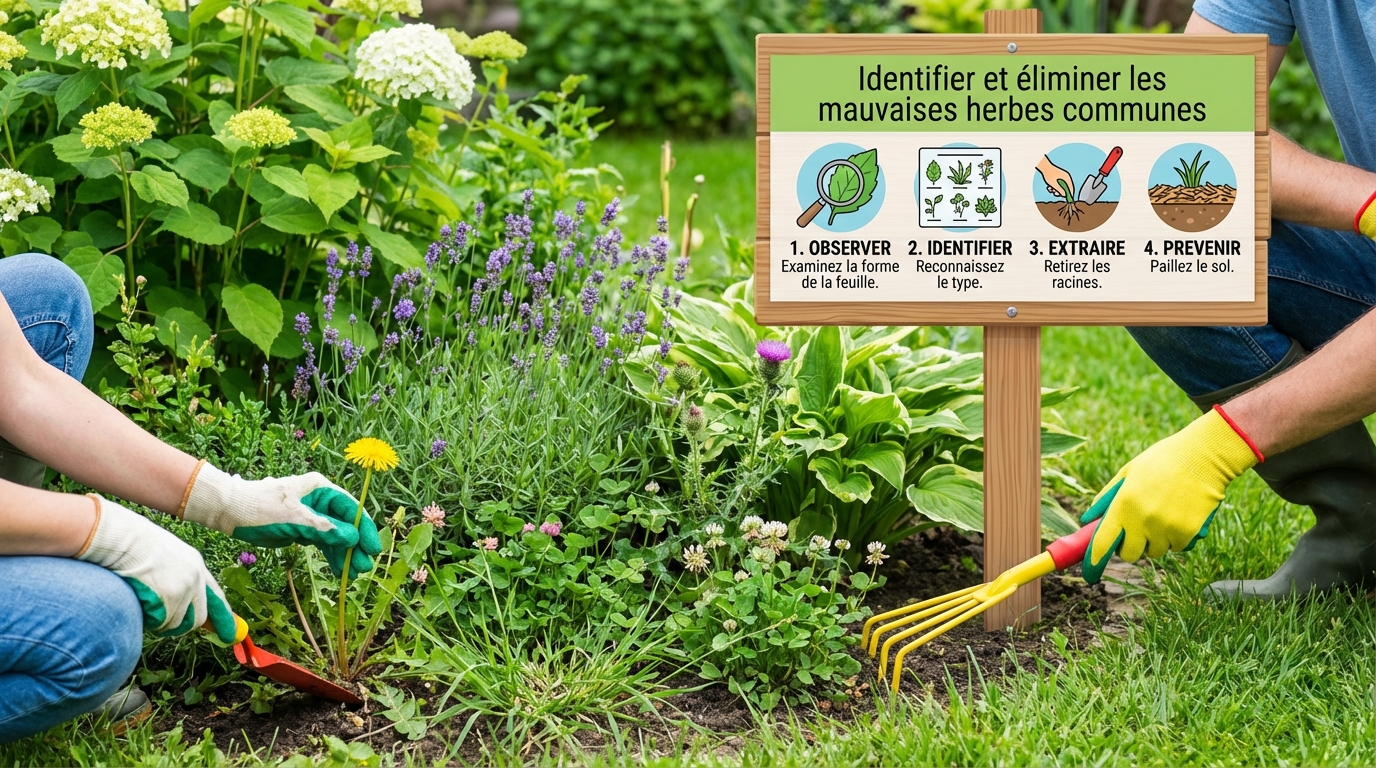 apprenez à reconnaître les mauvaises herbes courantes et découvrez des méthodes efficaces pour les éliminer afin de garder votre jardin sain et esthétique.