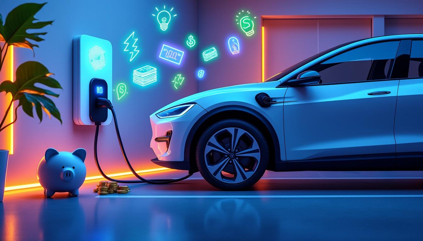 découvrez combien coûte la recharge d'une voiture électrique à la maison et profitez de nos astuces pratiques pour économiser sur votre facture d'électricité.